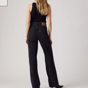 Levi's Ribcage Wide Leg Women's Jeans in Black Size 28